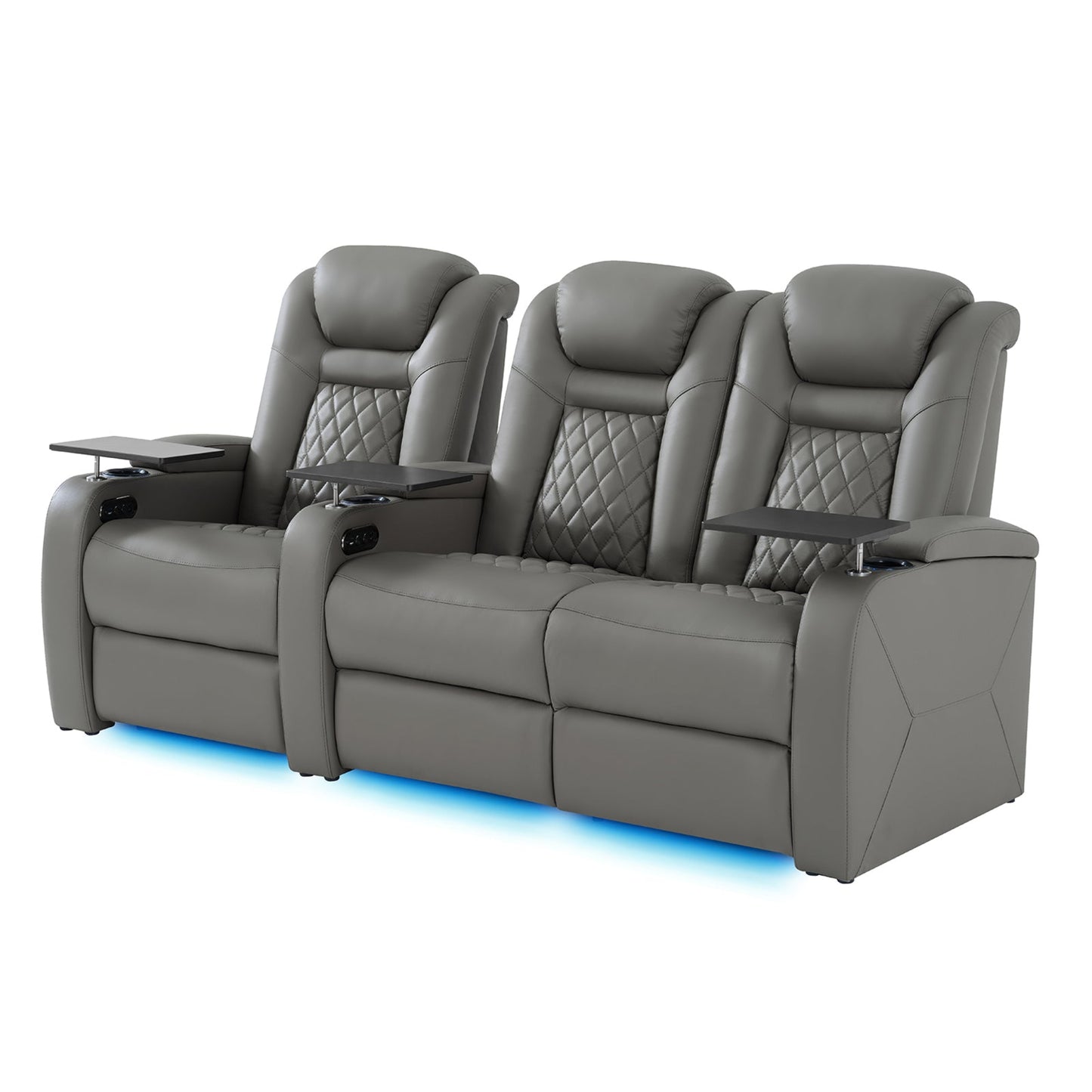 soothroom 3 Seat Power Reclining Theater Seating with Loveseat Option