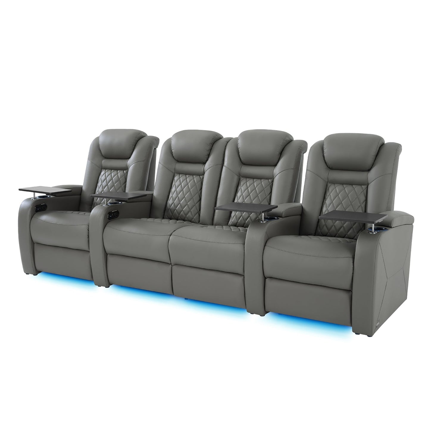 soothroom 4 Seat Home Cinema Recliner Seating with Loveseat Option