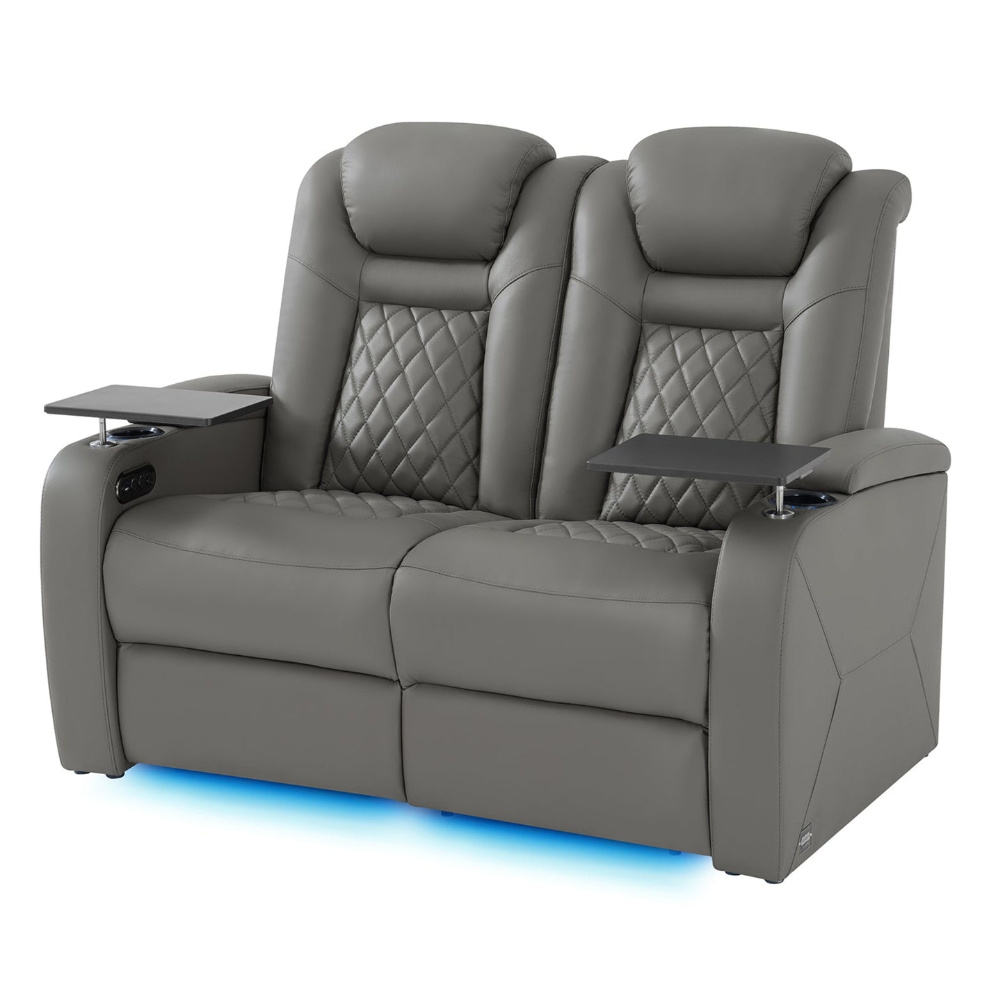 soothroom 2 Seat Home Theater Seating Recliner with Loveseat Option