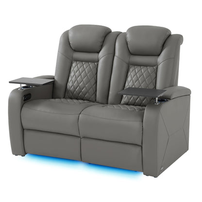 soothroom 2 Seat Home Theater Seating Recliner with Loveseat Option